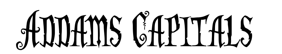 Addams Capitals Yazı tipi ücretsiz indir